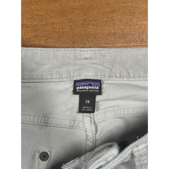 Patagonia Corduroy Pants Gray Casual Stretch Cotton Comfort Women's Size 26 - Picture 6 of 7